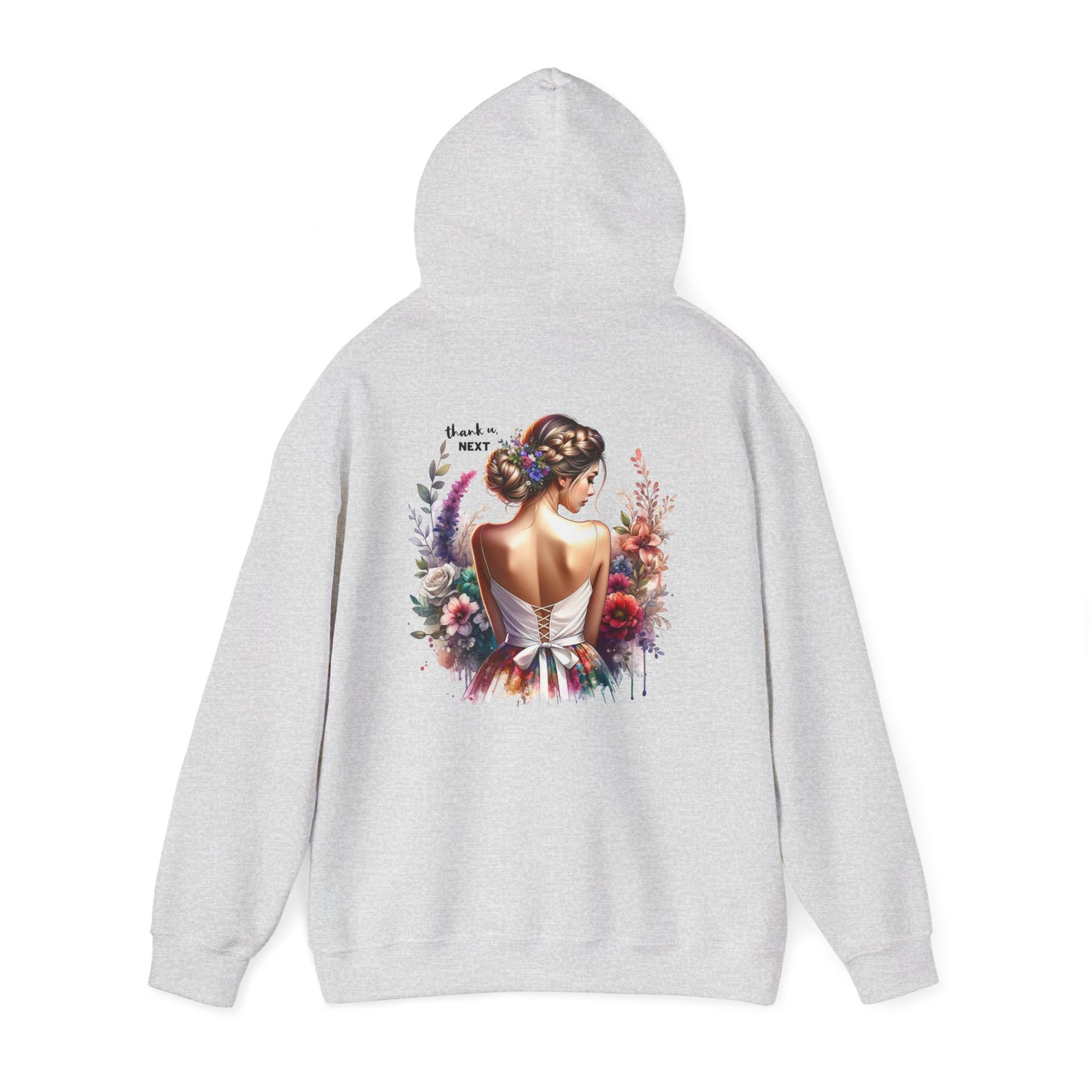 Thank U, Next Elegant Floral Hoodie for Women - Cozy Unisex Sweatshirt for Everyday Wear, Gift for Her, Art-Inspired Sweatshirt, Fashionable [...]