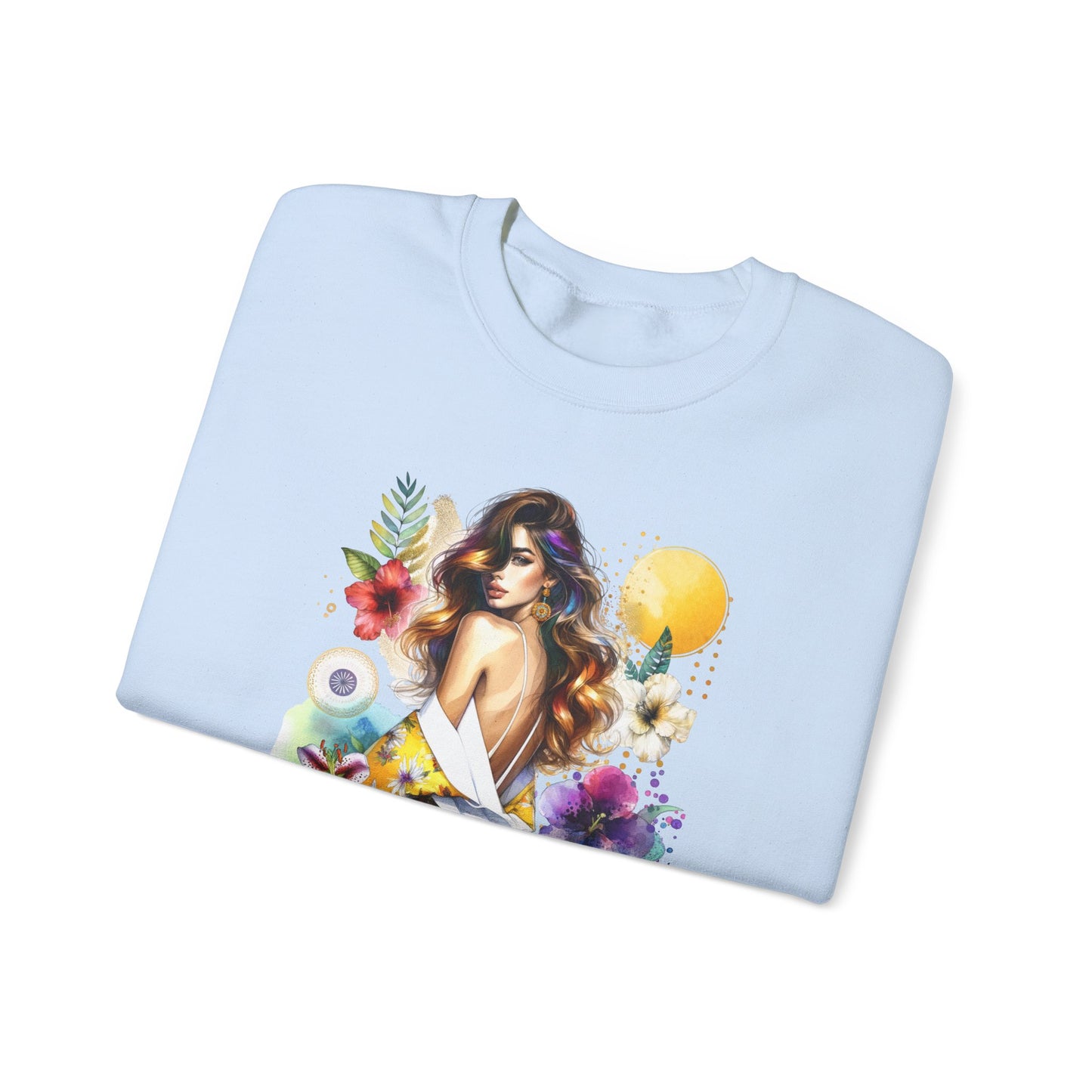 1-800-Boys-Lie Bohemian Floral Crewneck Sweatshirt, Trendy Oversized Sweater, Unique Gift for Her, Cozy Fall Apparel, Birthday & Casual Wear
