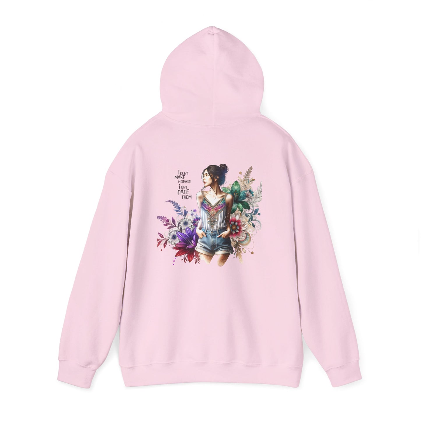 I Don`t  Make Mistakes, I Just Date Them Whimsical Floral Sweatshirt, Unisex Hoodie, Cozy Apparel, Gift for Her, Casual Wear, Spring Fashion