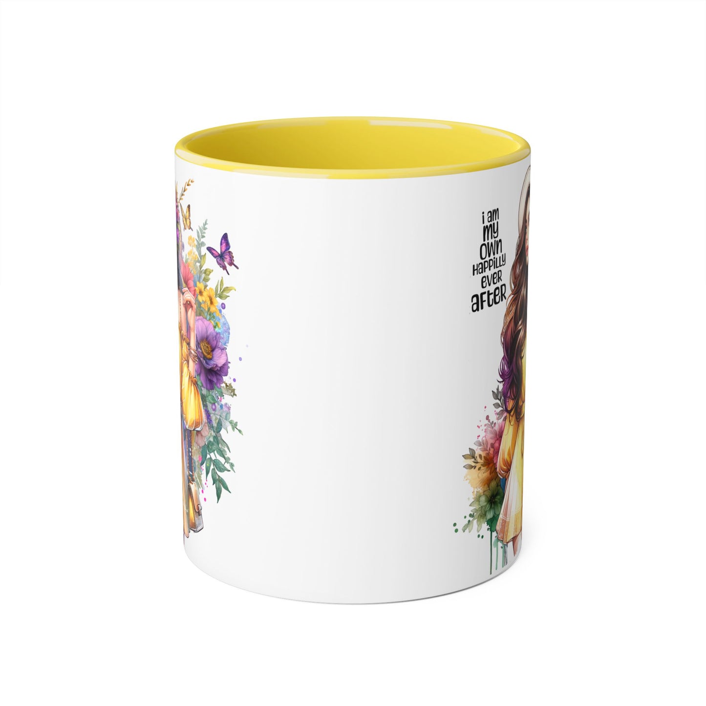 I Am My Own Happily Ever After Empowering Accent Mug: My Own Aesthetic Ever After, Unique Gift, Inspirational Coffee Cup, Artistic Drinkware, Home & Office Decor