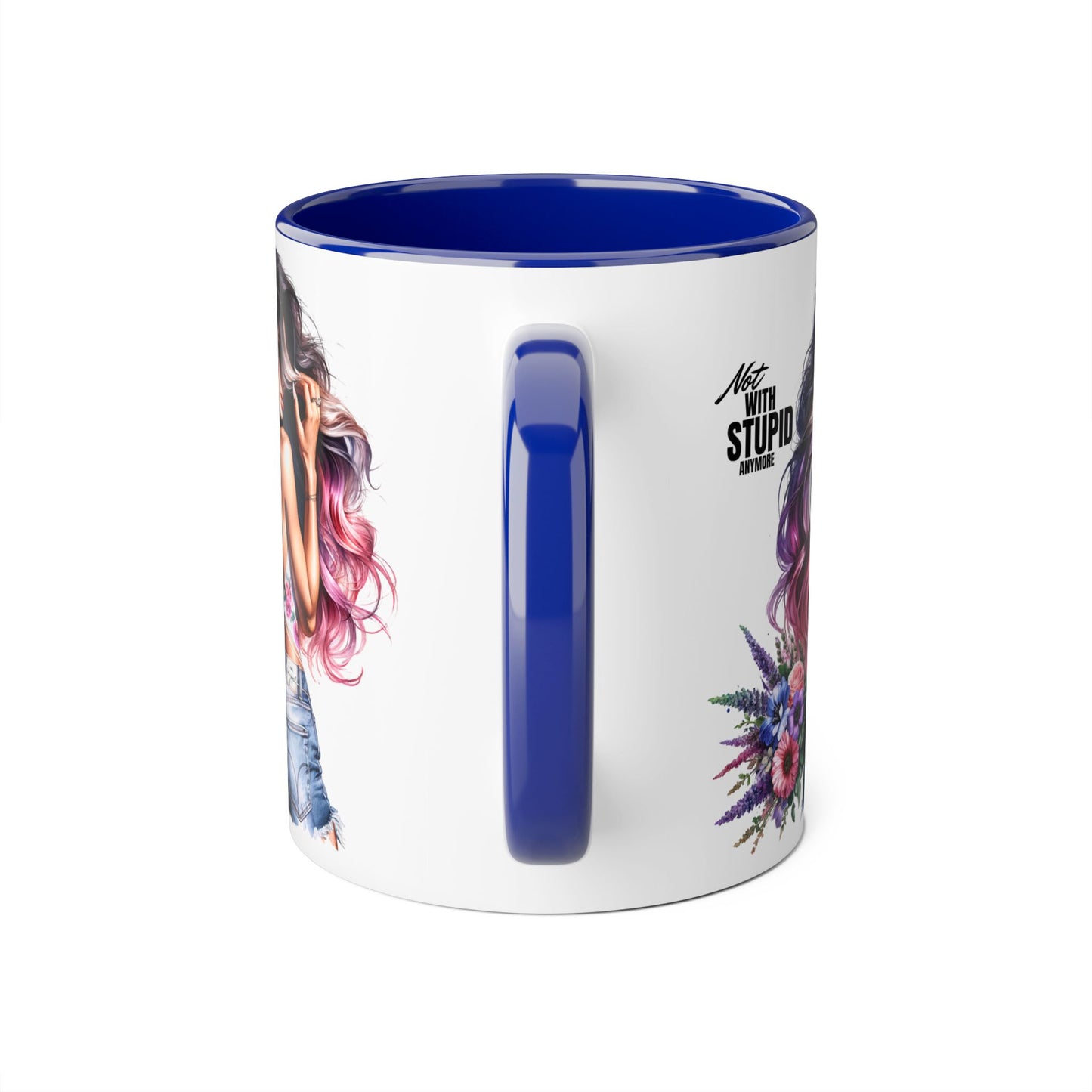 Mug - Not With Stupid Anymore Humoristic 11oz Accent Mug