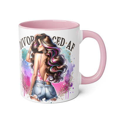 Mug - Divorced AF 11oz Accent Mug
