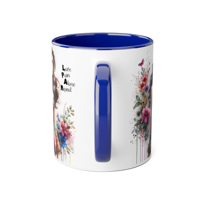 Chic Floral Accent Mug | Inspirational Coffee Cup, Perfect Gift for Friends, Tea Lovers, Birthday, Encouragement, Appreciation