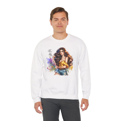 I Don`t  Make Mistakes, I Just Date Them Artistic Crewneck Sweatshirt - Perfect for Casual Outings, Gifts, Festivities, and Everyday Comfort, Featuring Colorful Designs