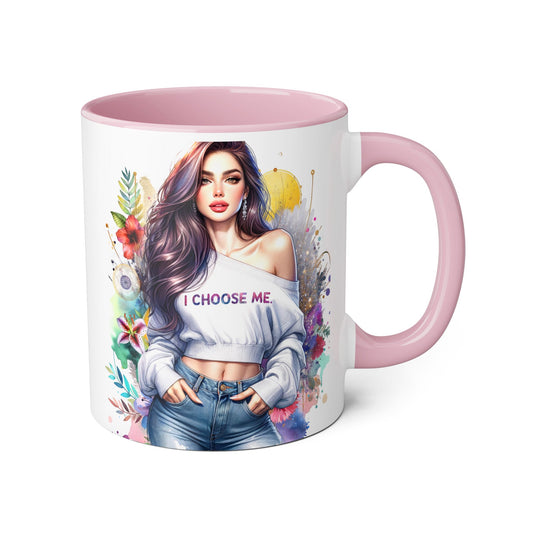 I Choose Me Empowering Accent Mugs, 11oz - Floral & Inspirational Designs, Self-Love Gifts, Motivational Drinkware, Unique Home Decor, Best for [...]