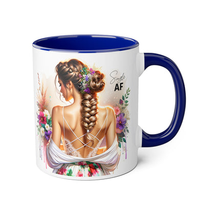 Stylish Accent Mugs - Unique Gift for Single Friends, Coffee Lovers, Home Decor, Self-Care Essentials, Birthday Presents, Art Lovers