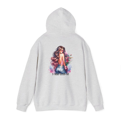1-800-Boys-Lie Floral Art Hooded Sweatshirt, Cozy Unisex Hoodie, Everyday Wear, Gift for Her, Casual Style