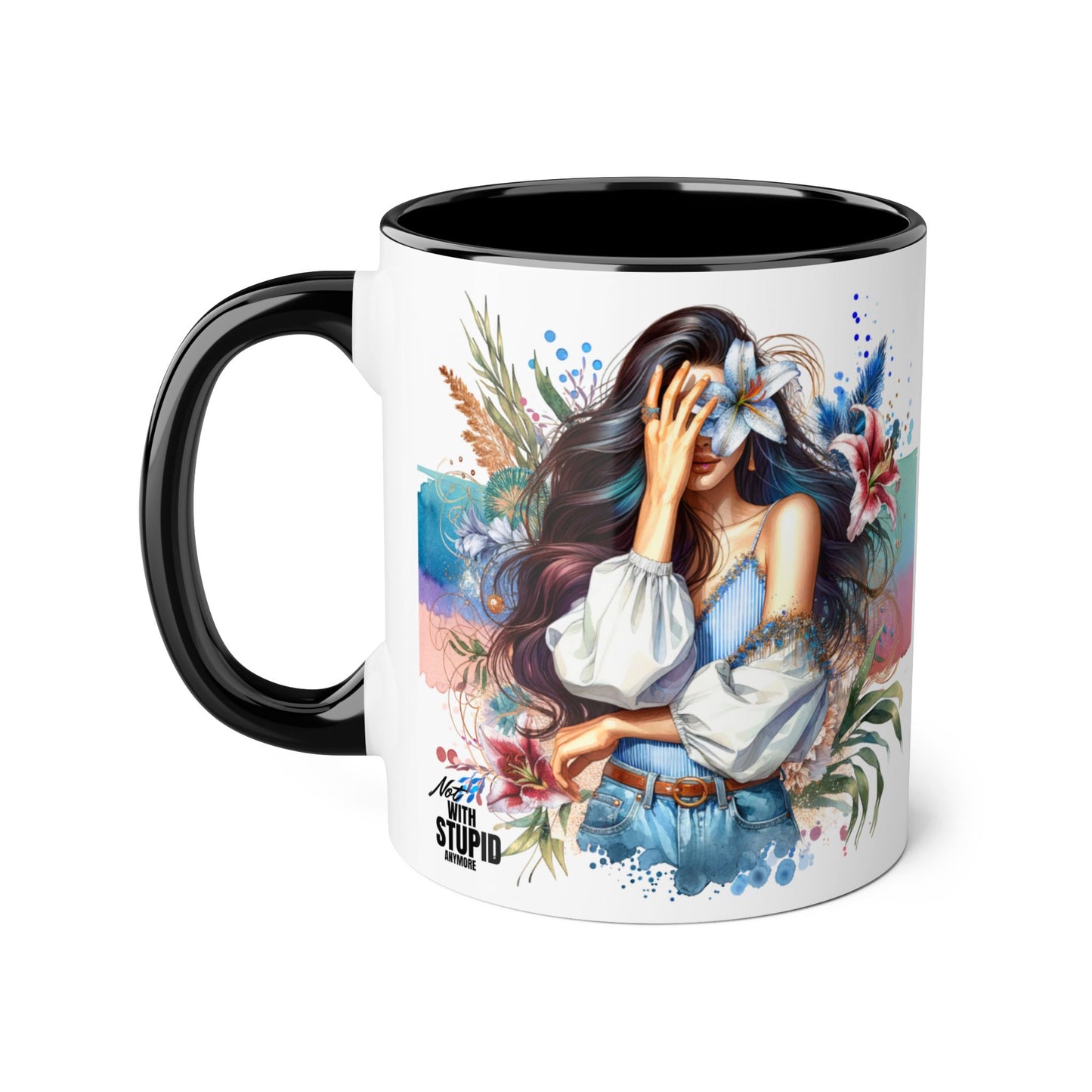 Mug - Not With Stupid Anymore Humoristic 11oz Accent Mug