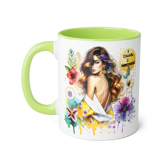 Vibrant Floral Art Mug – Perfect Gift for Mug Lovers, Home Decor, Coffee Lovers, Birthday Gift, Inspiring Drinkware