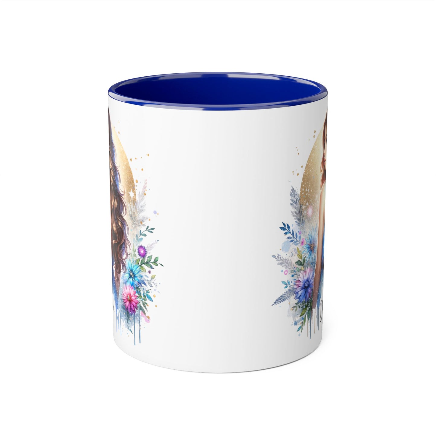 Divorced AF Accent Mug, Floral Coffee Cup, Inspirational Gift for Her, Breakup Recovery, Self-Love Celebrations, Unique Birthday Present