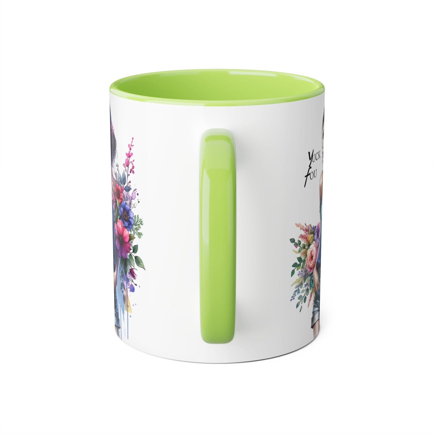 Yuck Fou Floral Art Accent Mug | Stylish Gift for Coffee Lovers, Housewarming, Birthdays, Creative Decor