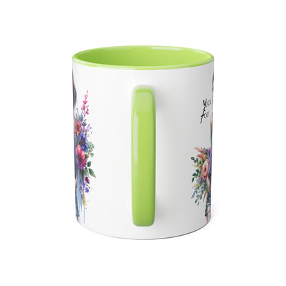 Yuck Fou Floral Art Accent Mug | Stylish Gift for Coffee Lovers, Housewarming, Birthdays, Creative Decor