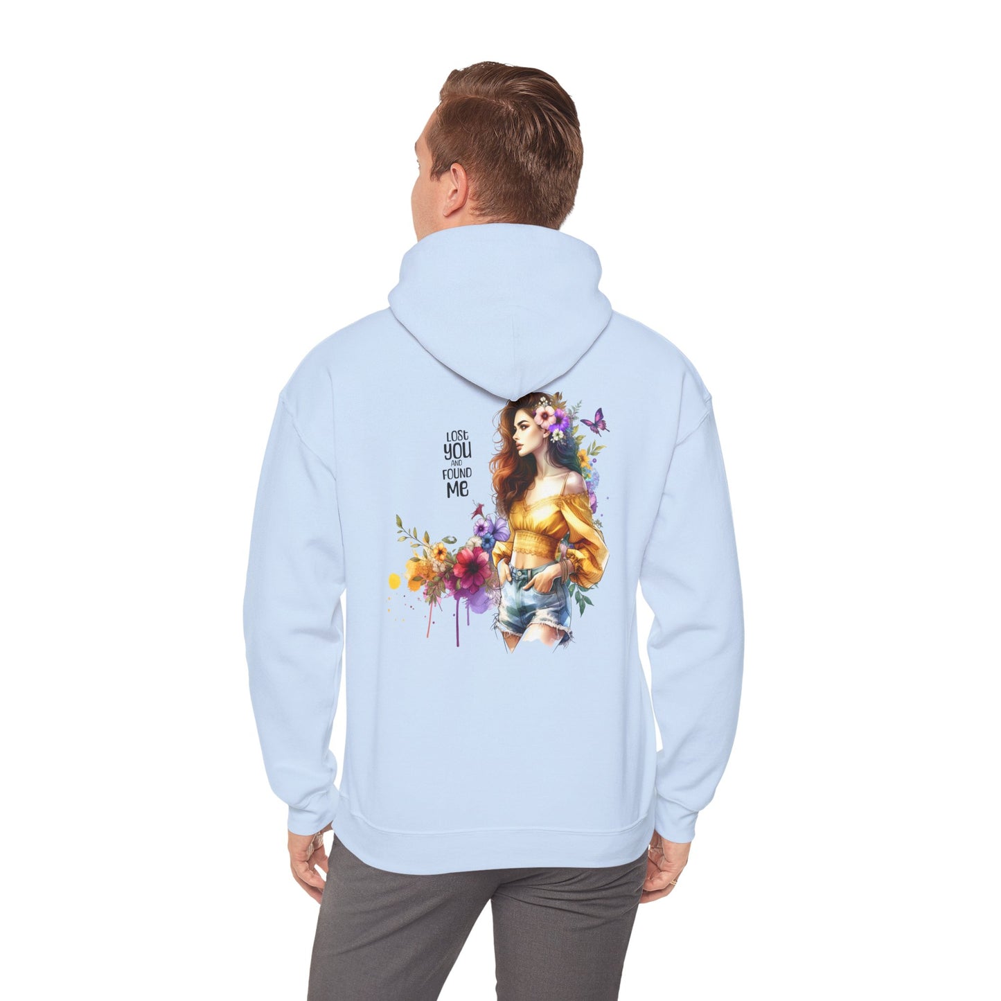 Breakup Hoodie - Unisex Hooded Sweatshirt Lost You and Found Me Design