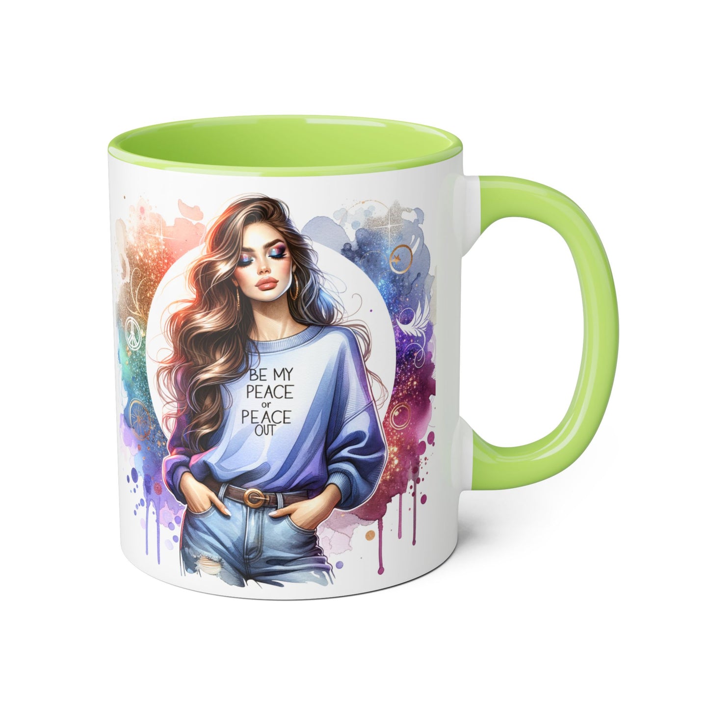 Accent Mug - Be My Peace or Peace Out 11oz
