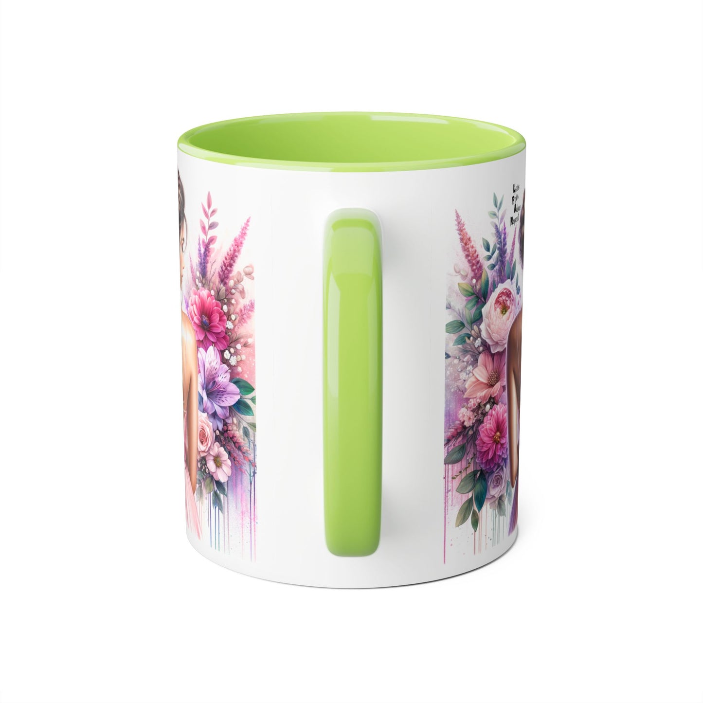 Floral Elegance Mug - Inspirational Coffee Cup, Gift for Her, Wedding Favor, Valentine's Day, Home Decor