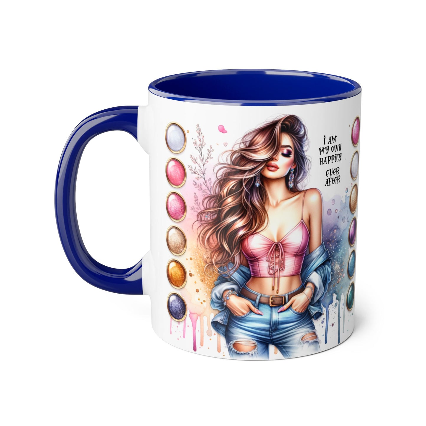 I Am My Own Happily Ever After  Accent Mug - 11oz Artist Coffee Cup for Creative Souls
