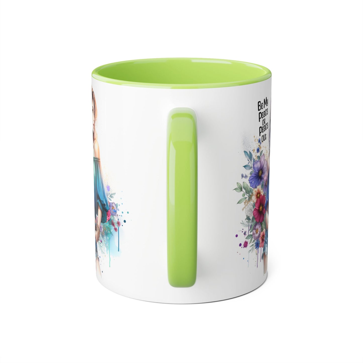 Be My Peace or Peace Out Accent 11oz Mug