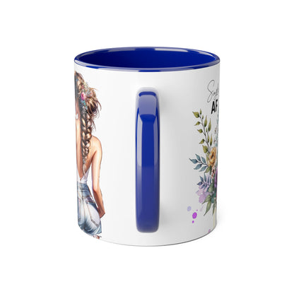 Single AF Chic Floral Accent Mug for Single Ladies | Perfect Gift for Birthdays, Weddings, or Just Because