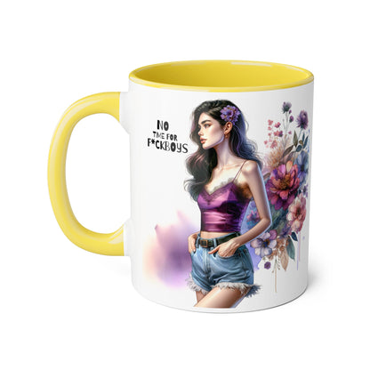Funny Accent Mug - No Time For F*boys 11oz