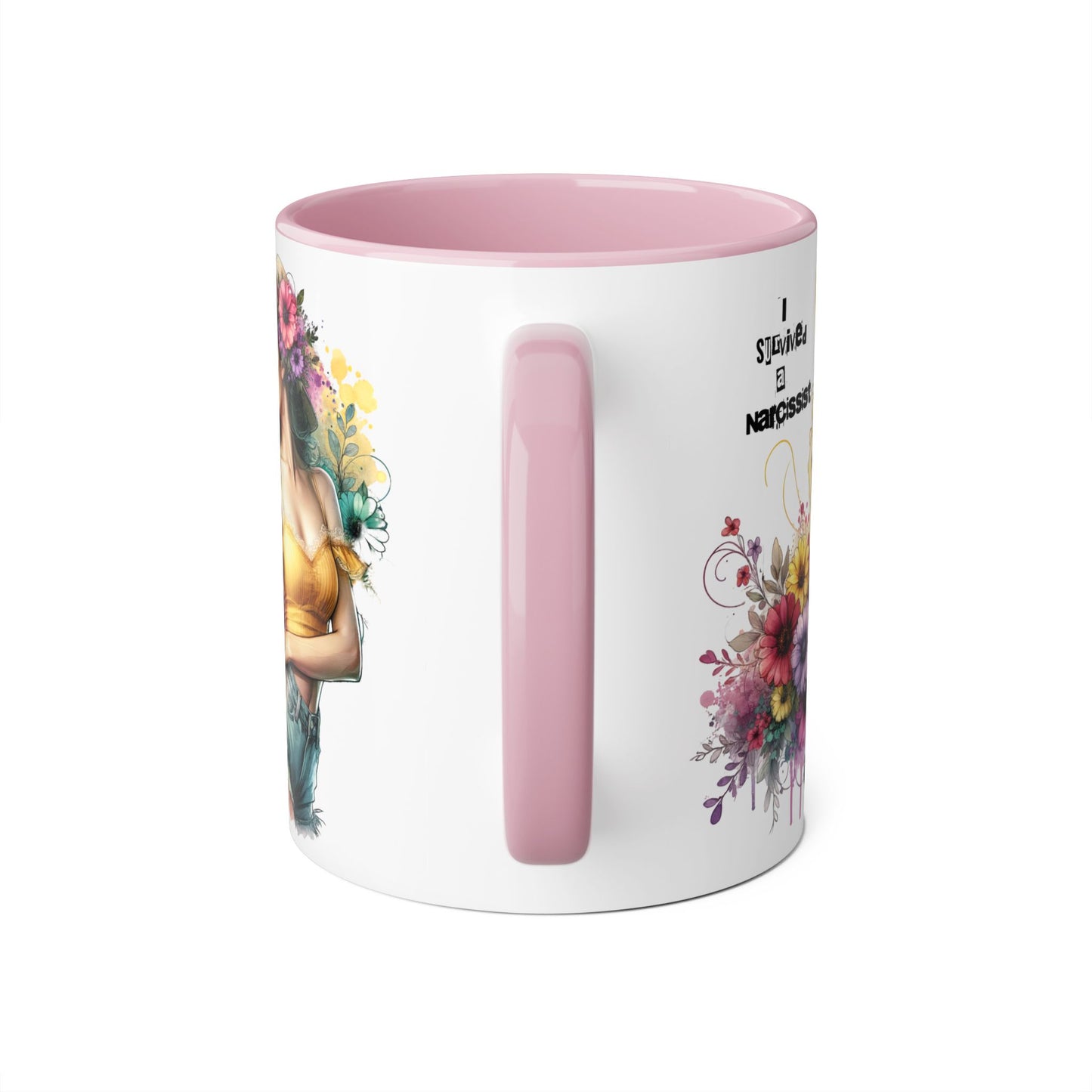 I Survived a Narcissist Floral Accent Mug, Coffee Cup Gift, Self-Care, Empowerment, Inspirational Tea Mug, Narcissist Survivor, Floral [...]