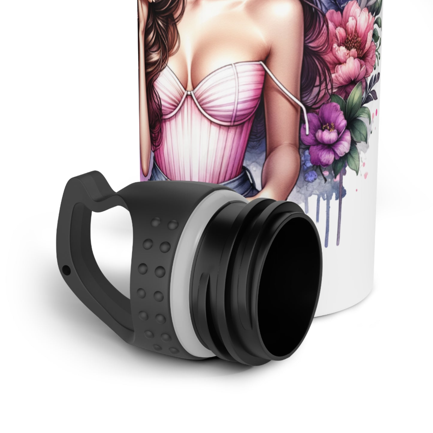 I Am My Own Happily Ever After Stylish Stainless Steel Water Bottle with Floral Design, Feminine Water Bottle, Cute Reusable Bottle, Personalized Hydration Gift, [...]
