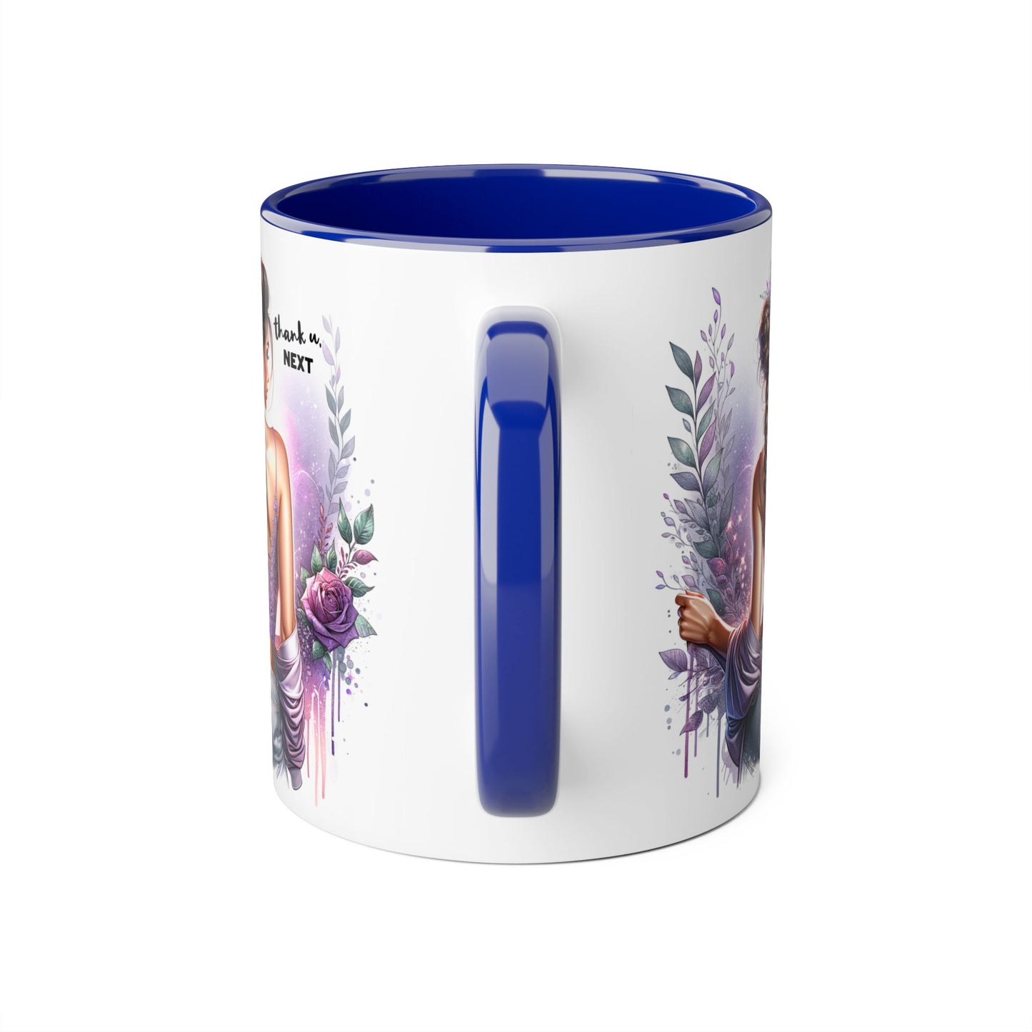 Thank U, Next Accent Mug | Inspirational Coffee Cup, Yoga Gift, Meditation Mug, Unique Home Decor, Self-Care Present