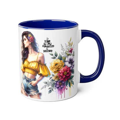 Funny Accent Mug - My Taste in Men is Probably a Disability Humor 11oz Cup