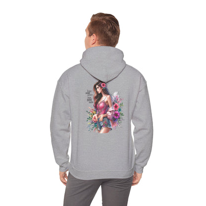 I Don`t  Make Mistakes, I Just Date Them Floral Bliss Unisex Hooded Sweatshirt - Cozy Gift, Bohemian Style, Comfortable Layer, Everyday Wear, Spring Fashion