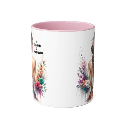 Beautiful Narcissist Accent Mug, Coffee Cup for Nature Lovers, Floral Mug, Birthday Gift, Self-Love, Inspirational Drinkware