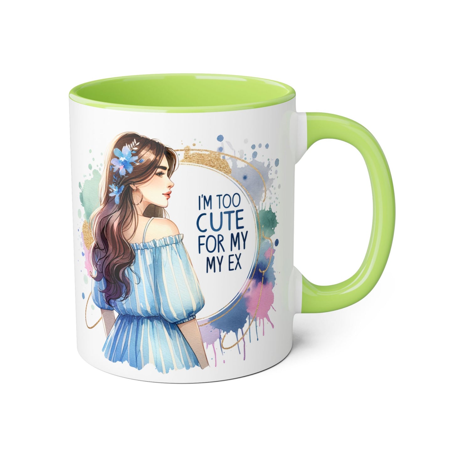 Cute Ex-Quote Accent Mug, Funny Gift for Best Friend, Coffee Lover, Unique kitchen Decor, Cute Quote Mug