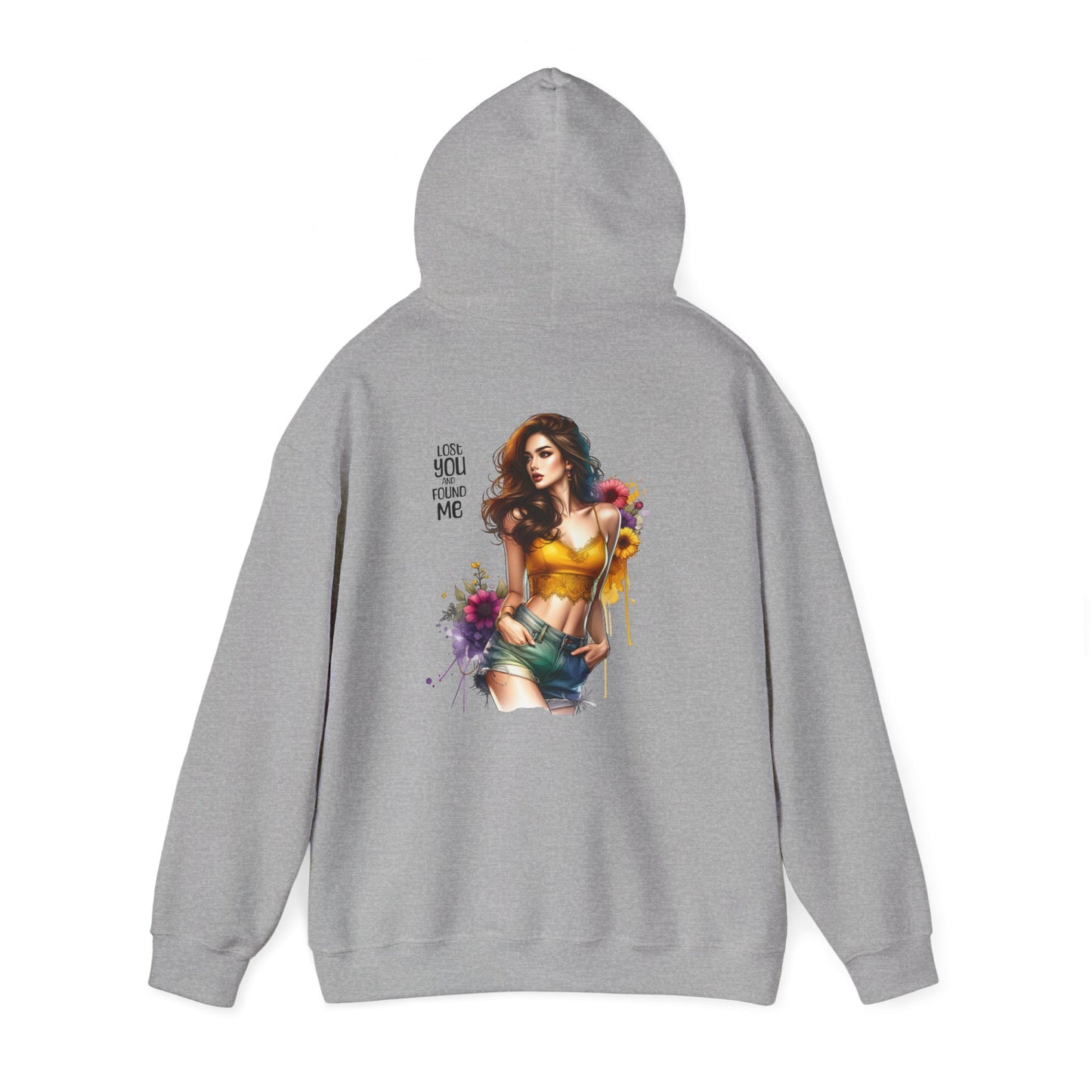 Breakup Hoodie - Unisex Hooded Sweatshirt Lost You and Found Me Design