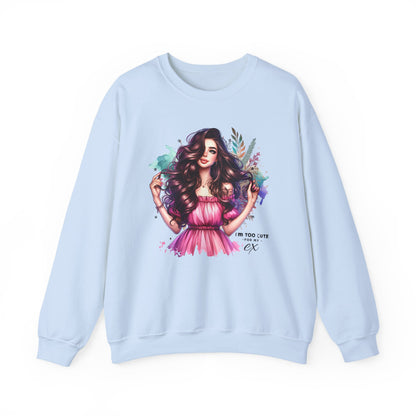 I'm Too Cute For My Ex Stylish Art Sweatshirt for Creative Souls | Perfect Gift for Friends or Yourself | Cozy Crewneck for Everyday Wear, Fashion, Art [...]