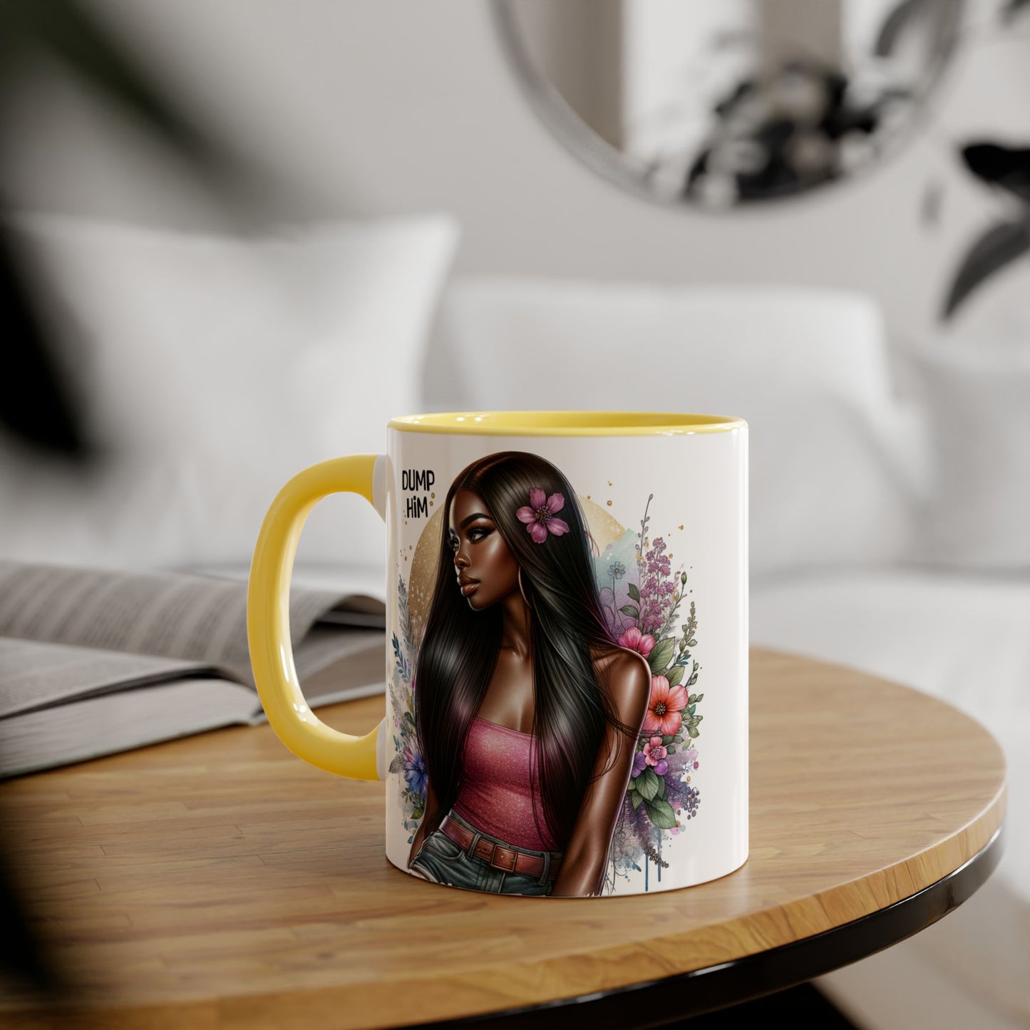 Empowerment Mug, Stylish Art Mug, Coffee Lover Gift, Inspirational Mug, Unique Art Mug, Affirmation Gift