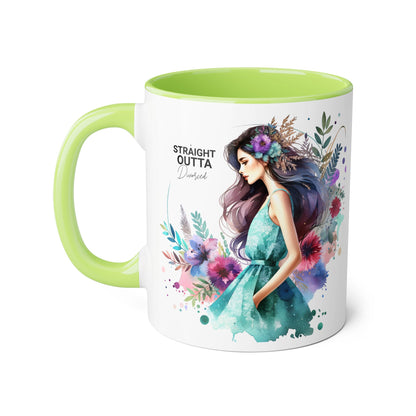 Artistic Accent Mug | Straight Outta Wonderland Coffee Cup for Dreamers | Unique Gift for Birthdays, Holidays, Fairytale Lovers