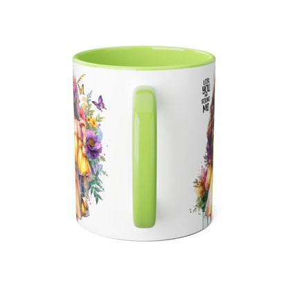 Lost You and Found Me Whimsical Floral Accent Mugs - Unique Coffee Cup, Perfect Gift for Her, Tea Lover, Home Decor, Birthday, Mother's Day