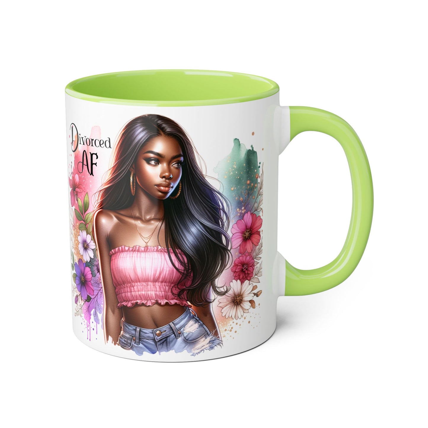 Divorced AF Accent Mug