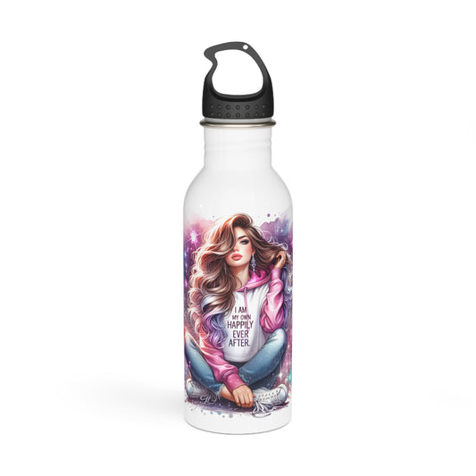 Colorful Inspirational Stainless Steel Water Bottle | 'I Am My Own Happily Ever After '