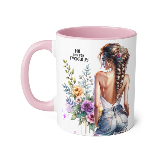 Funny Accent Mug - No Time For F*boys 11oz