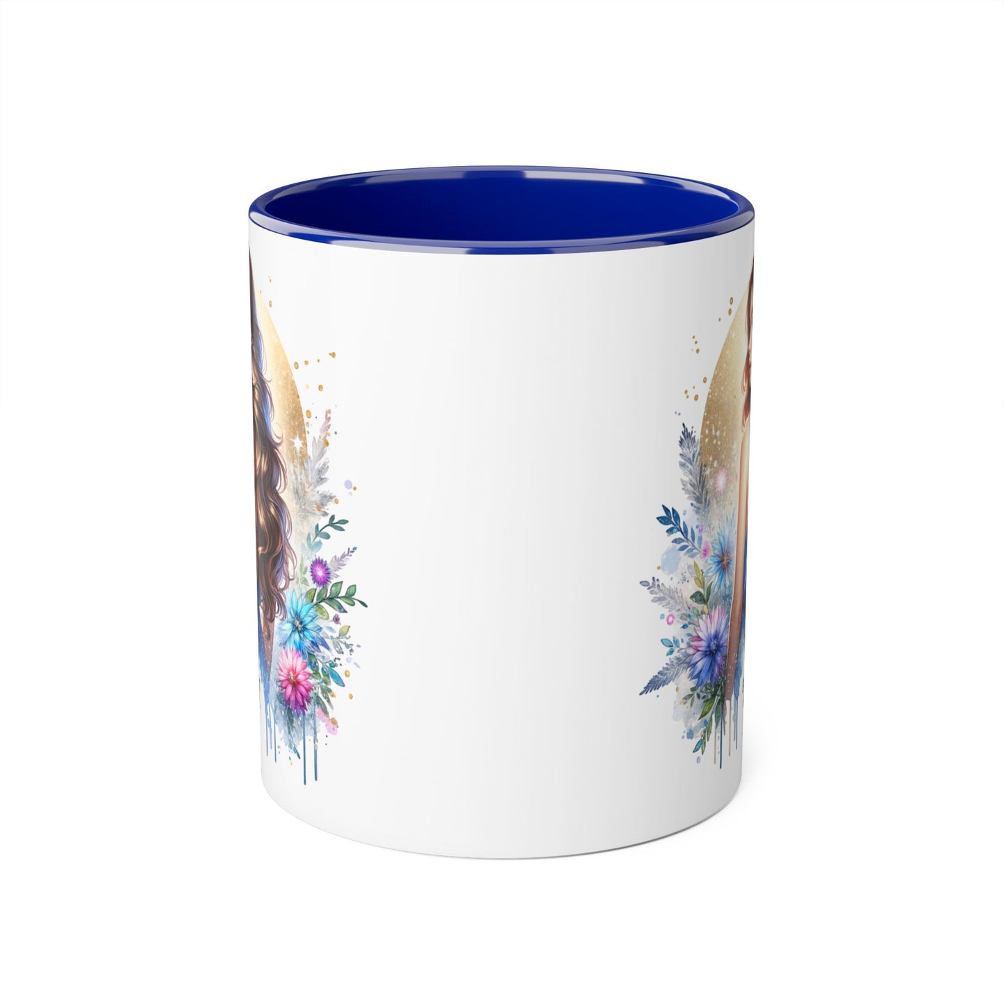 Straight Outta Divorced Humoristic Floral Accent Mugs - Unique Gift for Coffee Lovers, Home Decor, Birthday Gift, Art Mug, Personalized Drinkware