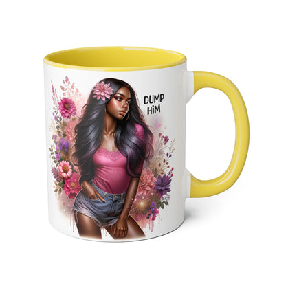 Dump Him Accent Mug
