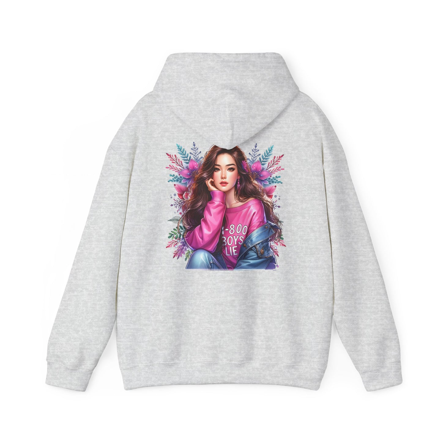 1-800-Boys-Lie Stylish Graphic Hoodie for Trendsetters, Cozy Hooded Sweatshirt, Fashionable Streetwear, Perfect Gift for Her, Everyday Comfort