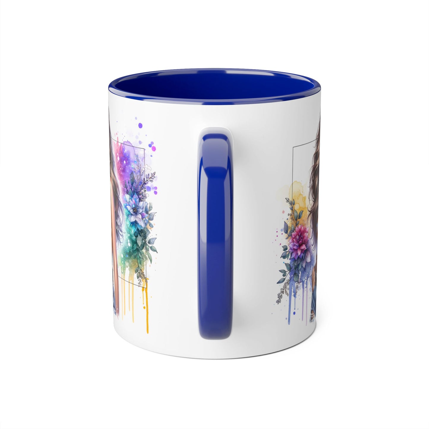 Thank U, Next Vibrant Floral Accent Mug | Unique Coffee Cup, Gift for Her, Artful Drinkware, Boho Style, Colorful Tea Mug, Inspirational Design