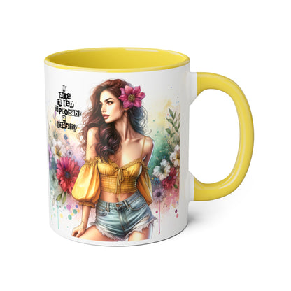 Funny Accent Mug - My Taste in Men is Probably a Disability Humor 11oz Cup