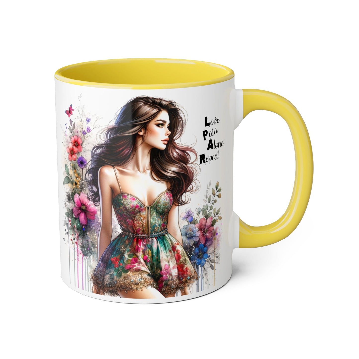Chic Floral Accent Mug | Inspirational Coffee Cup, Perfect Gift for Friends, Tea Lovers, Birthday, Encouragement, Appreciation
