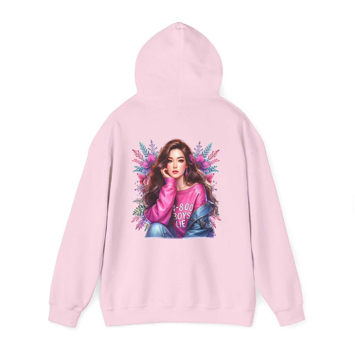 1-800-Boys-Lie Stylish Graphic Hoodie for Trendsetters, Cozy Hooded Sweatshirt, Fashionable Streetwear, Perfect Gift for Her, Everyday Comfort