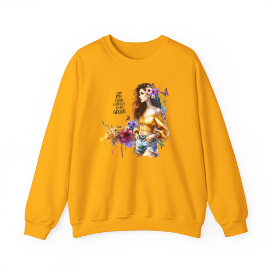I Am My Own Happily Ever After  Artistic Unisex Heavy Blend™ Crewneck Sweatshirt - Perfect Gift for Artists, Creative Souls, Birthdays, Casual Wear, Art Lovers