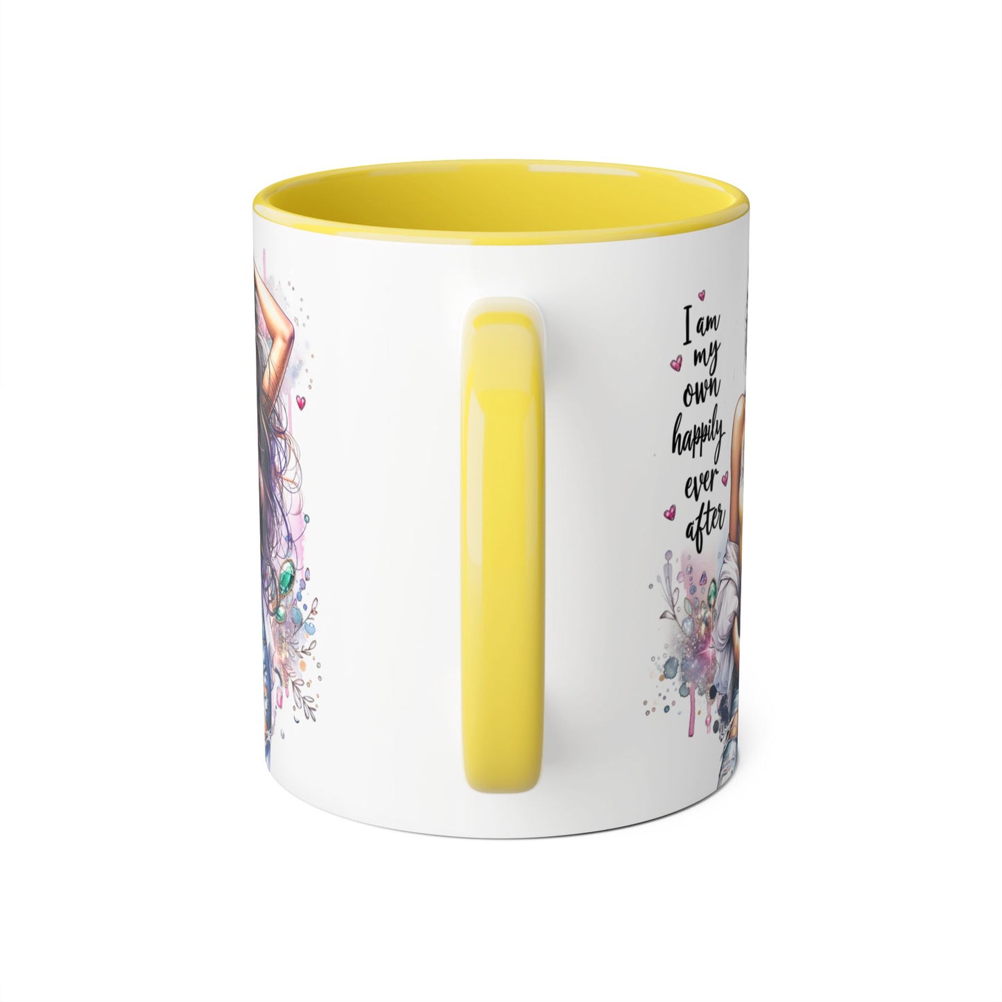 Inspirational Accent Mug - "I Am My Own Happily Ever After" 11oz Coffee Cup