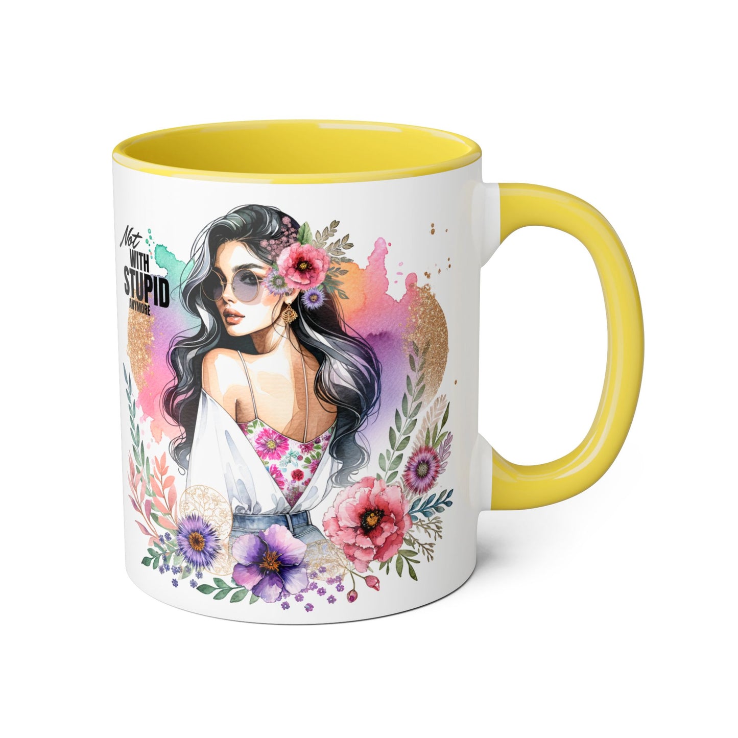 Mug - Not With Stupid Anymore Humoristic 11oz Accent Mug