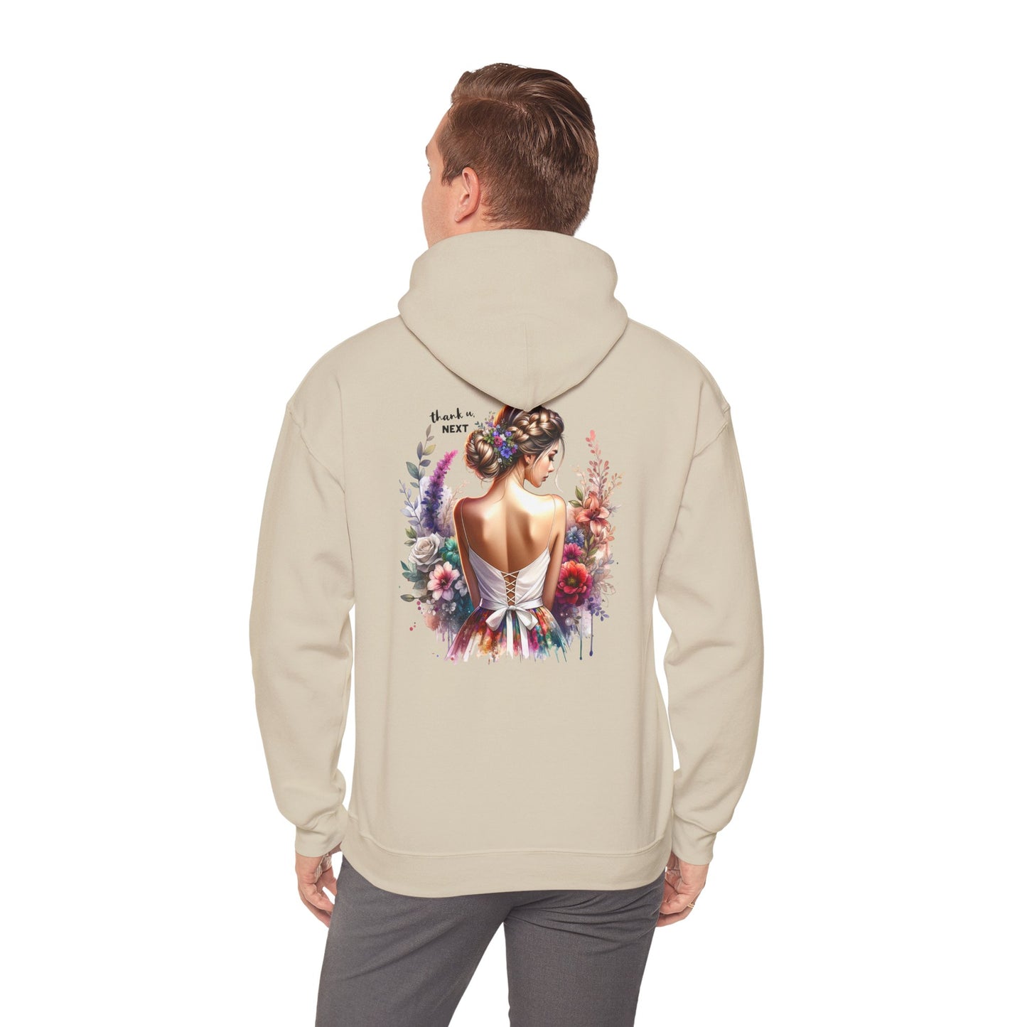Thank U, Next Elegant Floral Hoodie for Women - Cozy Unisex Sweatshirt for Everyday Wear, Gift for Her, Art-Inspired Sweatshirt, Fashionable [...]