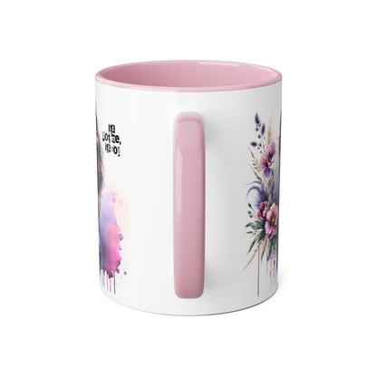 It's Not Me, It's You Humoristic Floral Art Accent Mug